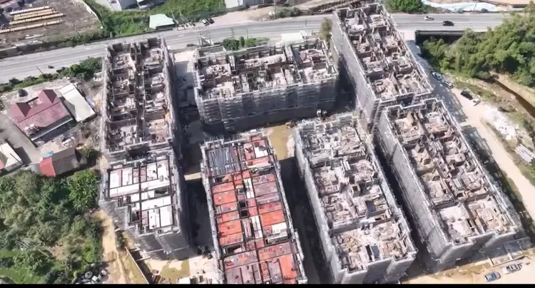 「幸福之森」在關廟區深坑里規劃343戶、7幢大樓的造鎮計畫。業者提供