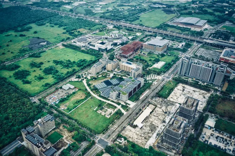 沙崙智慧科學城周邊持續發展。南市府提供