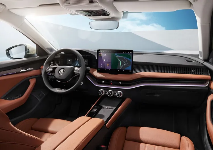 Skoda大改款Superb全新數位化且質感進階的座艙設計，展現出極具吸引力的產品力。原廠照片