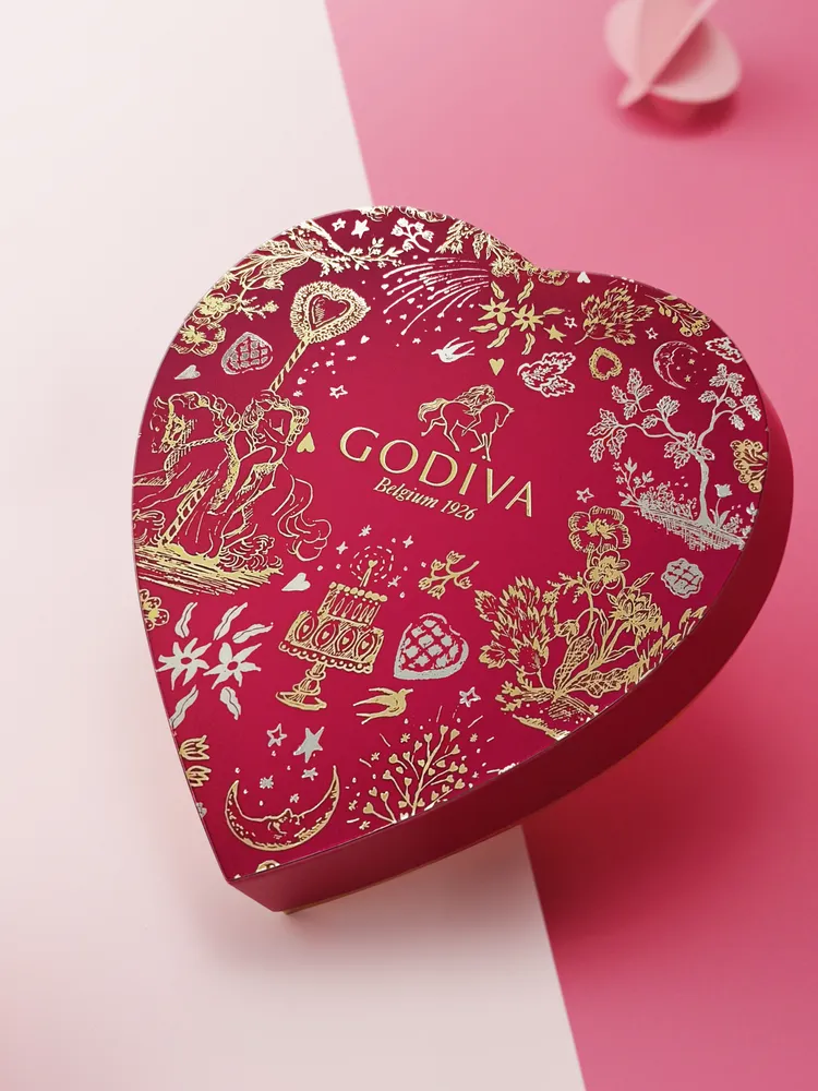 情人節綜合巧克力心形禮盒15顆裝。業者提供