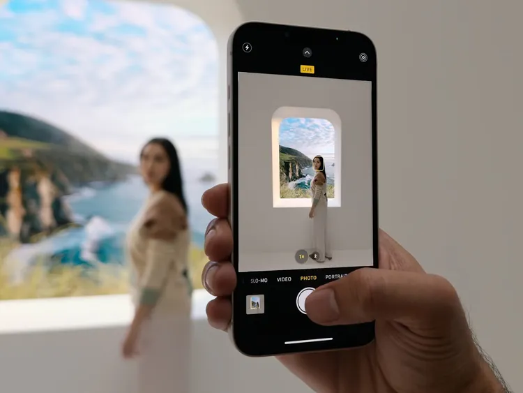 相機支援人像模式拍攝。翻攝Apple