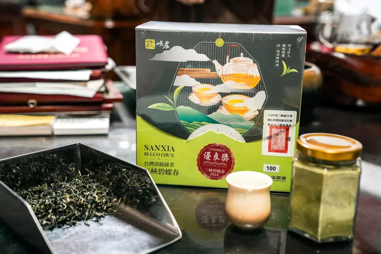 碧螺春綠茶有清淡的蔬菜及綠豆香氣，並富有茉莉花、柚子花的甜香。農業局提供