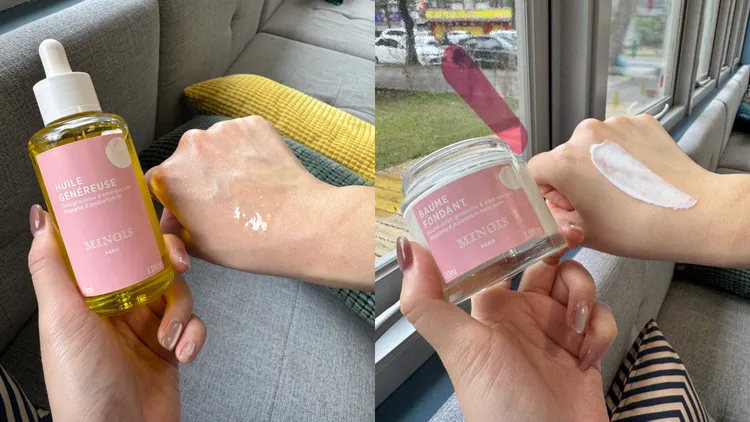 Minois媽媽撫紋油（左圖）100ml／1500元、媽媽撫紋霜（右圖）100ml／1500元。張家玲攝