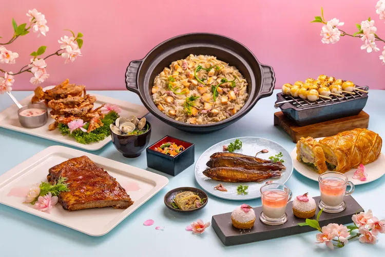 高雄日航酒店SERENA全日餐廳，3/1起推出多樣櫻花季限定美饌。業者提供