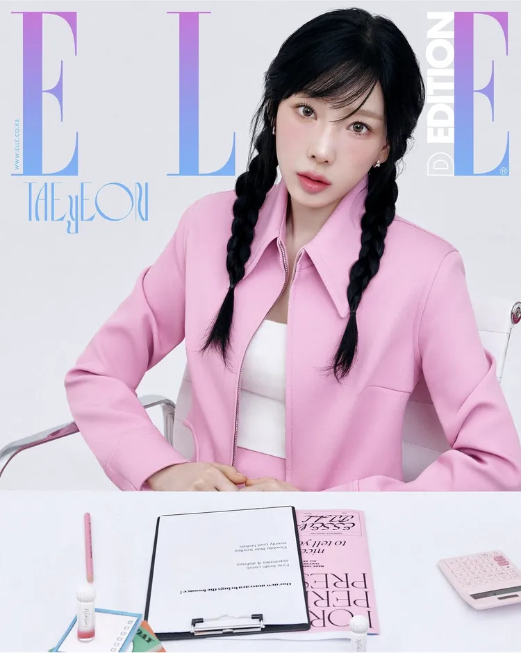 太妍替韓國時尚雜誌《ELLE》拍攝數位版封面。翻攝ellekorea IG