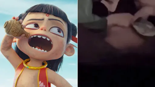 妹子影厅看《哪吒2》边跳蛋自慰 不甩众观众!脱露三点默默高潮