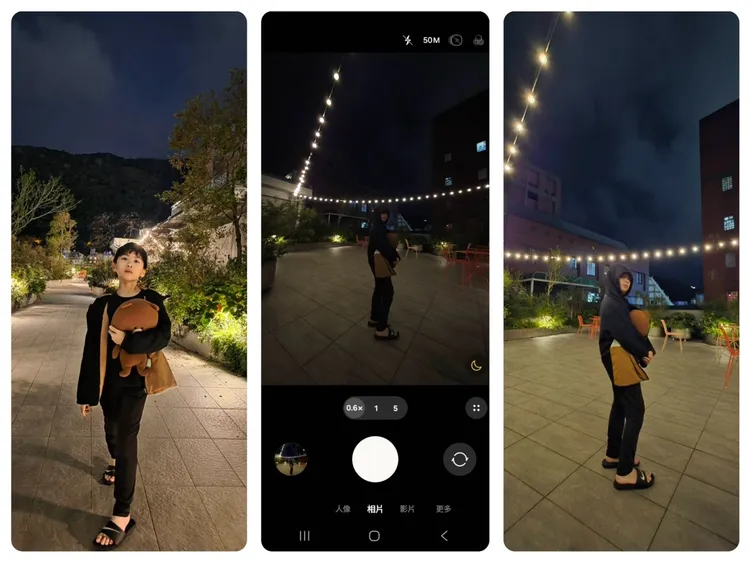 測試夜晚在頂樓低光源處，也能處理得相當清楚。趙筱文攝