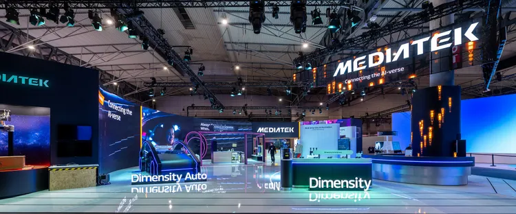 圖為聯發科MWC24展示。聯發科技提供