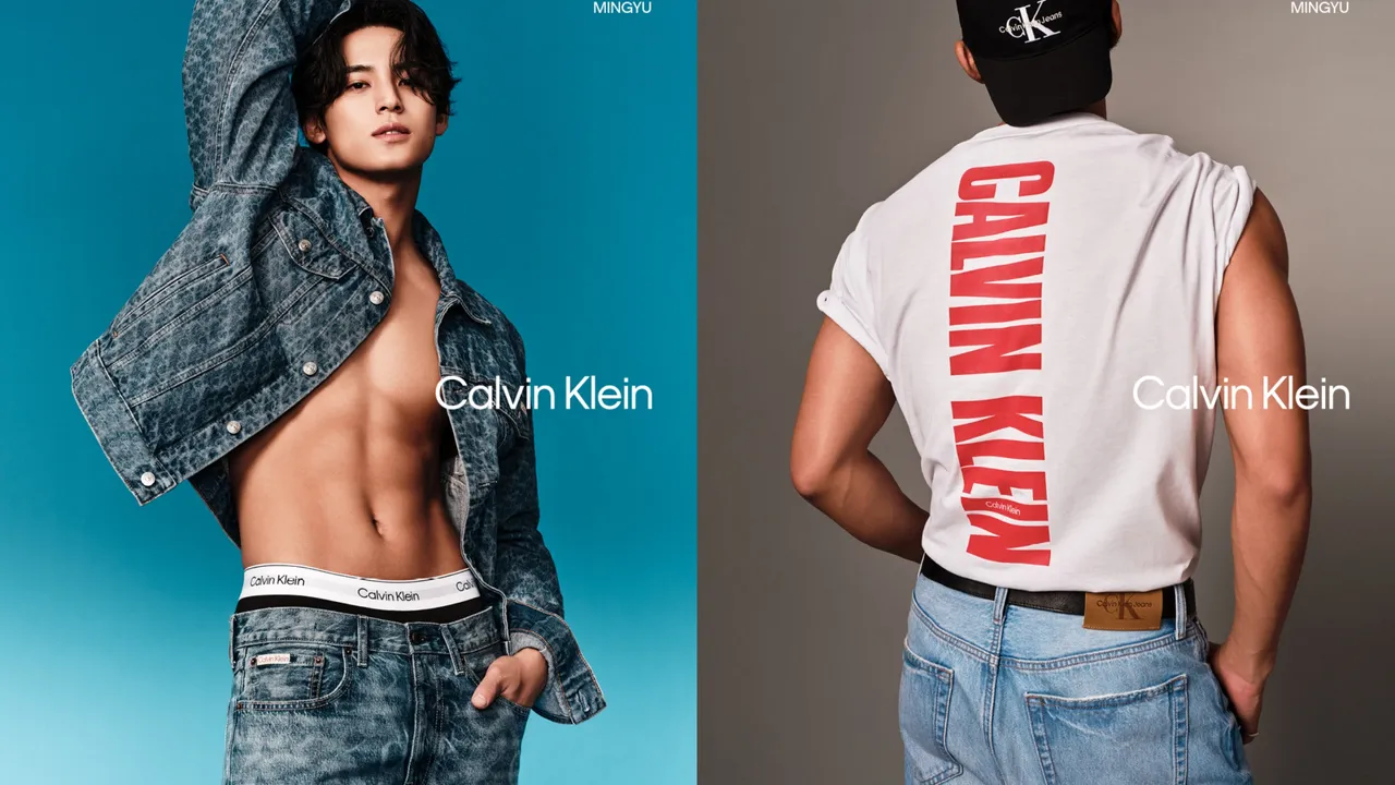 珉奎演繹Calvin Klein 2025春季丹寧系列。品牌提供