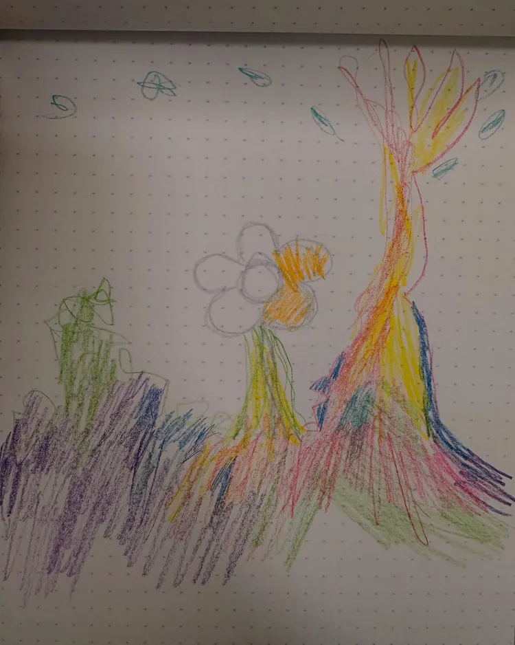 孟耿如分享一張隨手畫作。翻攝《@summer1991720》IG