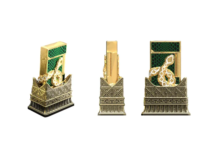 都彭年度生肖蛇年系列打火機，38萬元。品牌提供