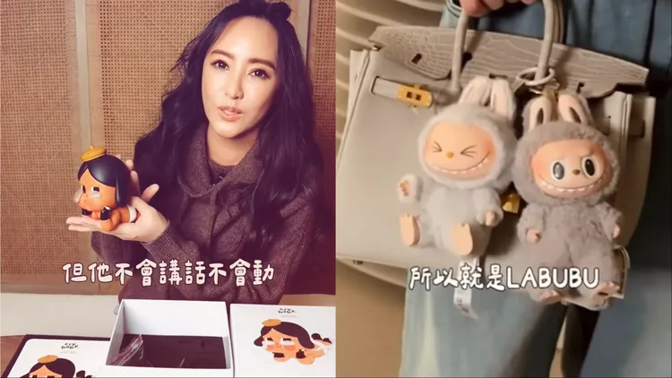 關穎近日迷上泡泡瑪特的crybaby、LABUBU等角色。翻攝關穎IG