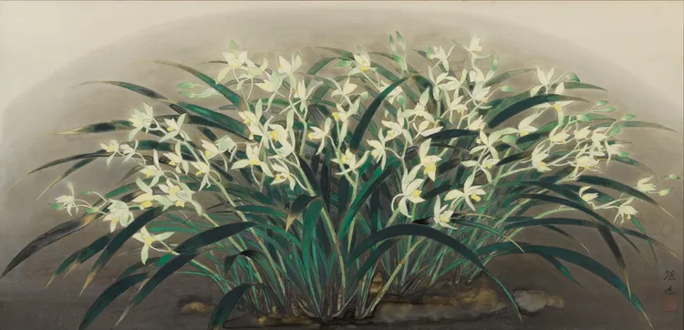台北展將展出「台展三少年」陳進的作品《春蘭》。國立歷史博物館提供
