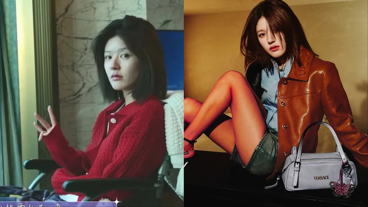 趙露思病癒復出後的首個時尚廣告出爐。左圖翻攝趙露思工作室微博、右圖品牌提供