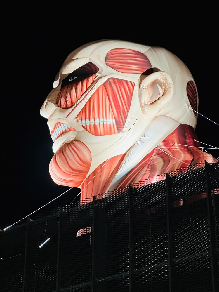 台灣燈會進擊的巨人十分吸睛。桃園市市政府提供