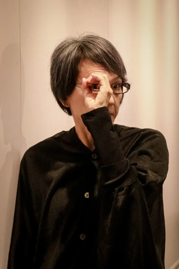 荻上直子比出圓圈手勢。天馬行空提供