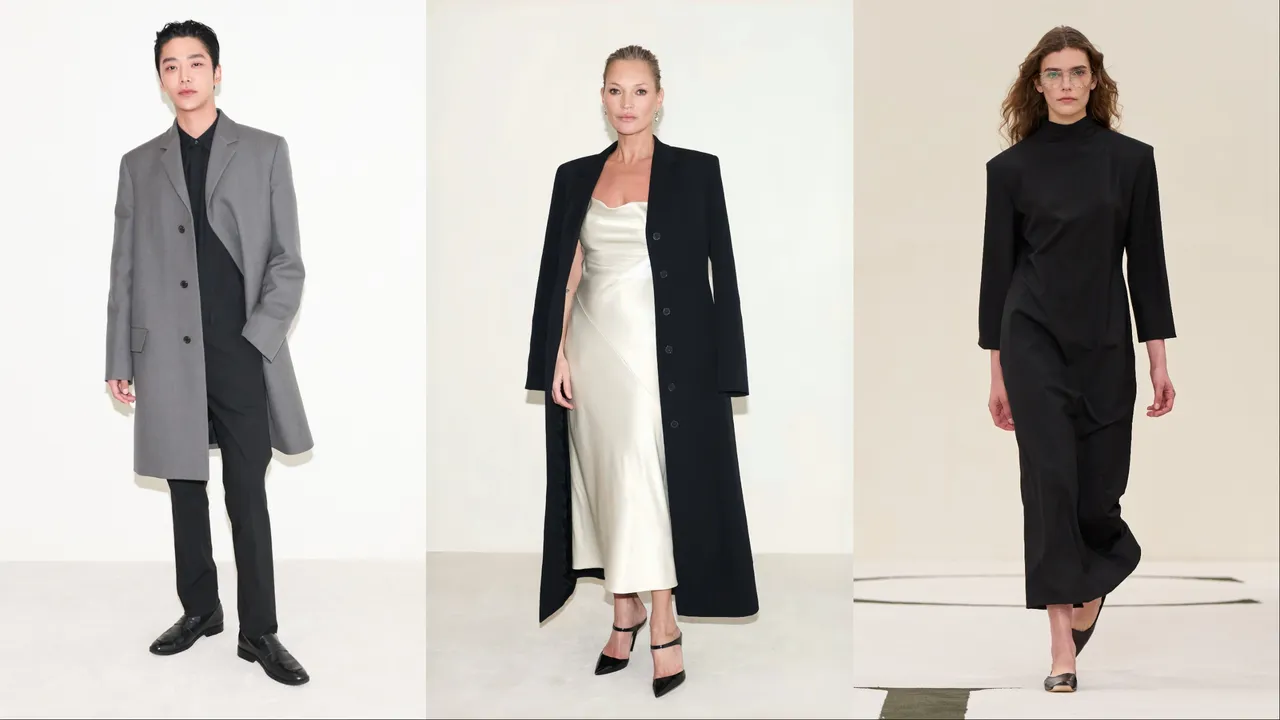 路雲（左）、凱特摩斯（中）現身Calvin Klein時裝秀。品牌提供