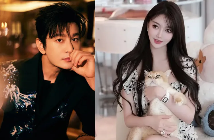 黃曉明（左）和葉珂的孩子應該快生了。翻攝黃曉明工作室微博、葉珂微博