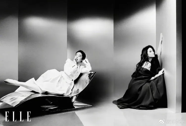 劉亦菲成為中國版《ELLE》3月開季刊封面人物。翻攝《ELLE》微博