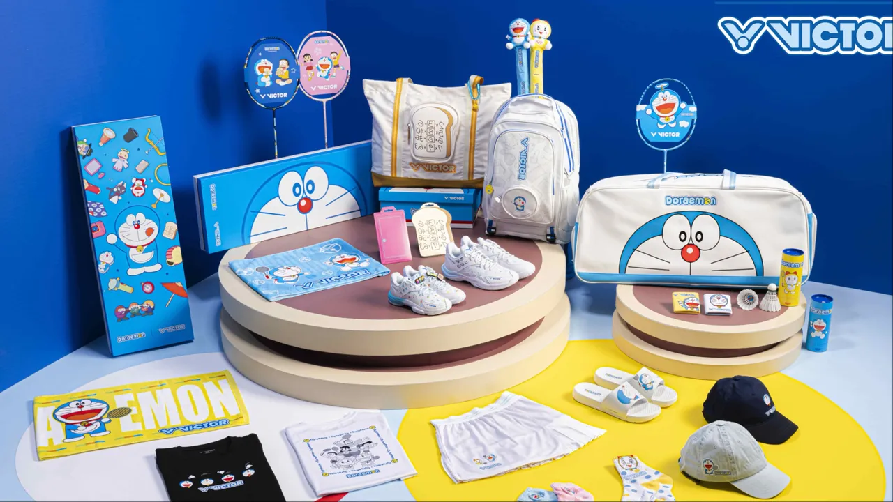 VICTOR與「哆啦A夢」推出聯名系列。品牌提供