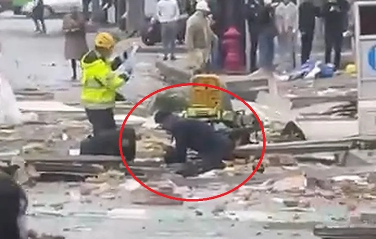 彰基護理師蘇奕帆，在新光三越氣爆中為傷患CPR。資料照片