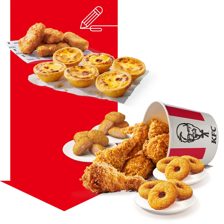 即日起推出多款開學開工季超值限定優惠，包含「海陸派對桶組合」只要399元等。肯德基提供