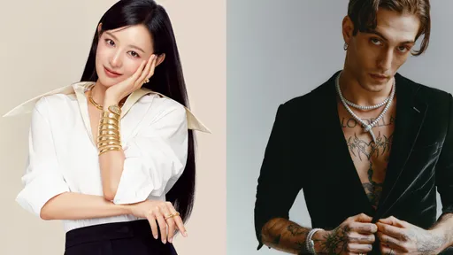 來看韓國美女+義大利帥哥! 金智媛寶格麗靈蛇繞手當絕美「蛇姬」