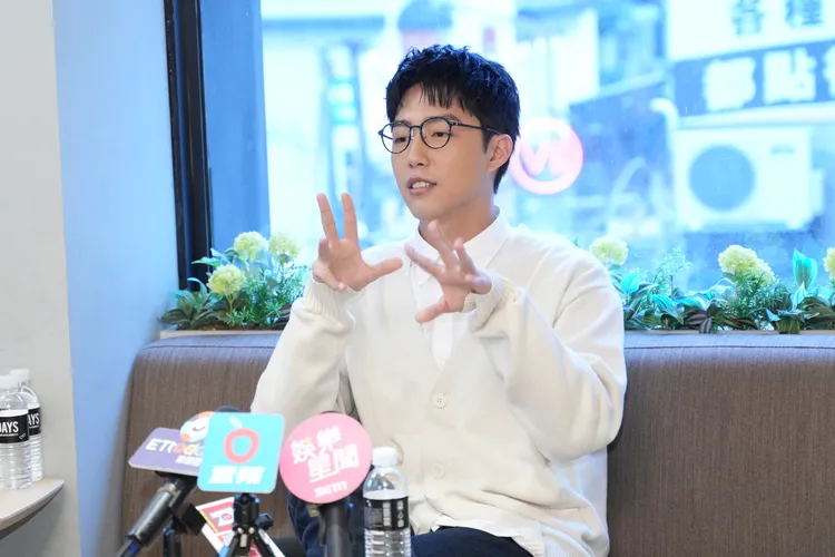 蔡凡熙表示與王大陸先後待過同一家經紀公司。彭欣偉攝