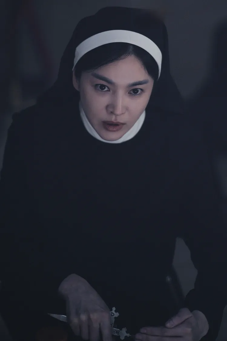 宋慧喬透露修女造型只有20分鐘就搞定。車庫娛樂提供