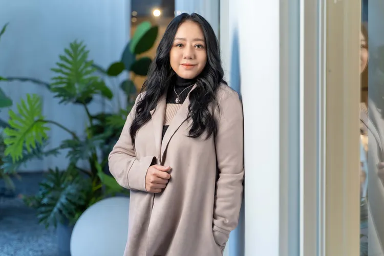 大愛劇《生日快樂》高慧君詮釋肝癌患者「達妮芙」。大愛提供