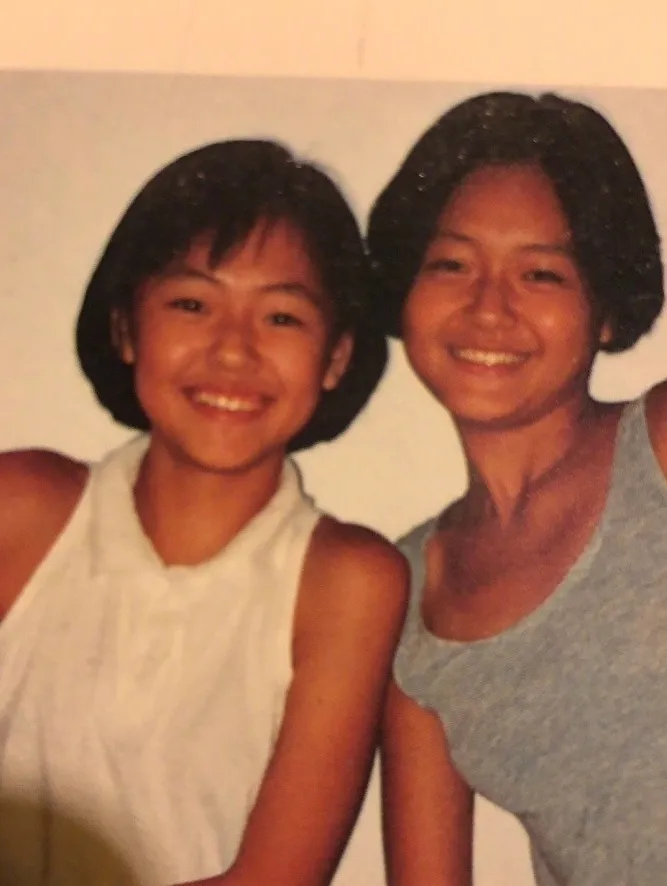 大小S童年時期。翻攝自大S微博