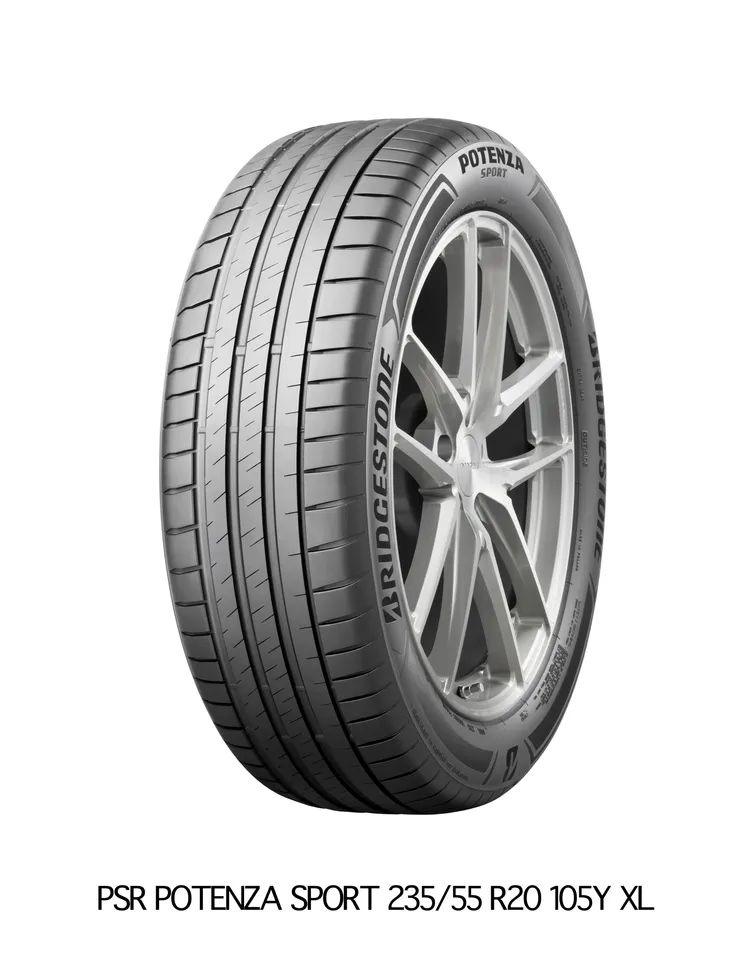 普利司通為保時捷純電Macan專屬設計的Potenza Sport輪胎，採用精密胎紋與複合材料，以強化動態操控表現，應對電動SUV的高重量與高扭力特性。普利司通輪胎提供