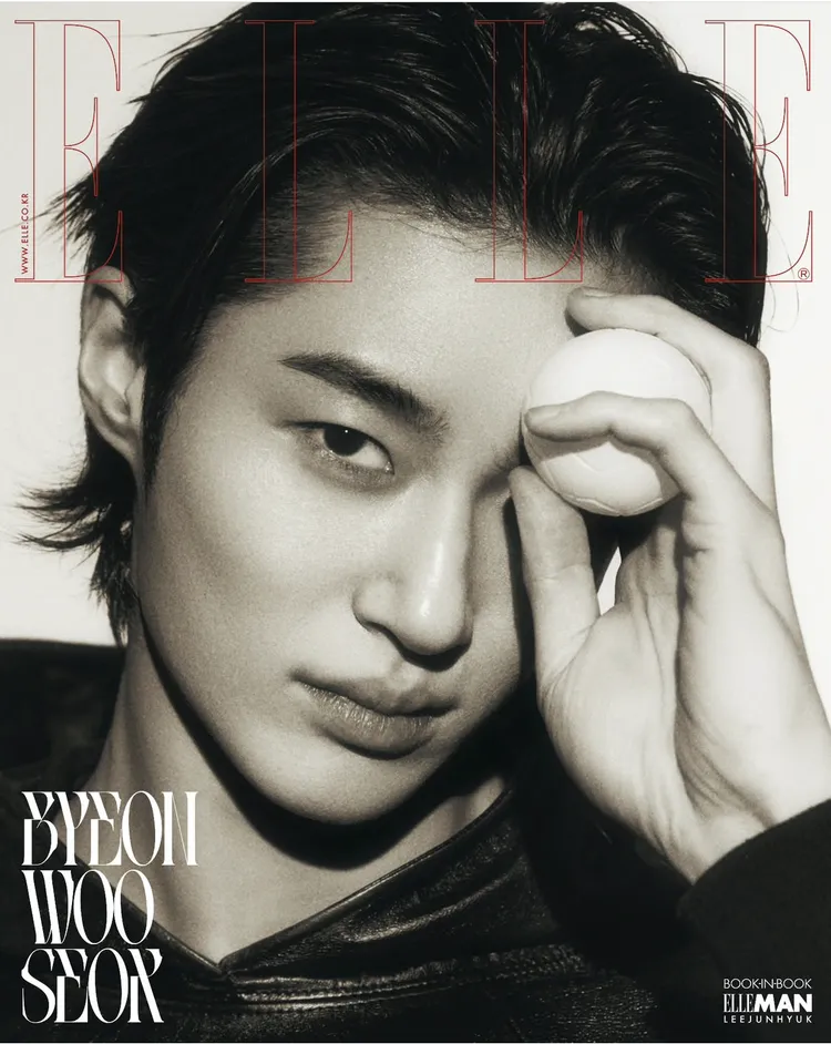 邊佑錫的超強電眼恐怕已經勾走不少粉絲的心。翻攝ellekorea IG