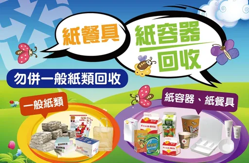 便當盒、紙餐具不是紙類 環保局教正確分類以免觸法