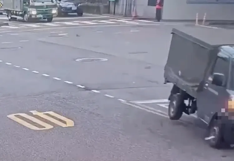 車禍瞬間。警方提供