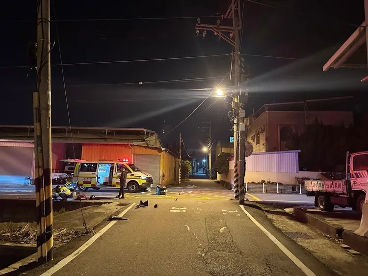 事故發生在大雅區大林路與164巷口。民眾提供