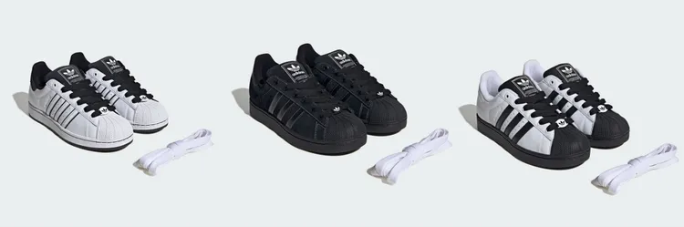 adidas Originals SUPERSTAR II，各3690元。品牌提供
