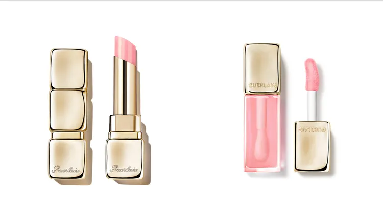 嬌蘭KISSKISS法式之吻波光蜜糖護唇膏#358（左圖）1450元、波光蜜漾護唇油#258（右圖）1450元。品牌提供