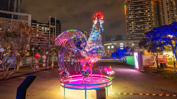 客家主題作品「帶路」。客家局提供