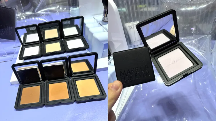 MAKE UP FOR EVER HD SKIN粉無痕光圈蜜粉餅，共有6色選，以紫色#0.2最為主打，各1500元。張家玲攝