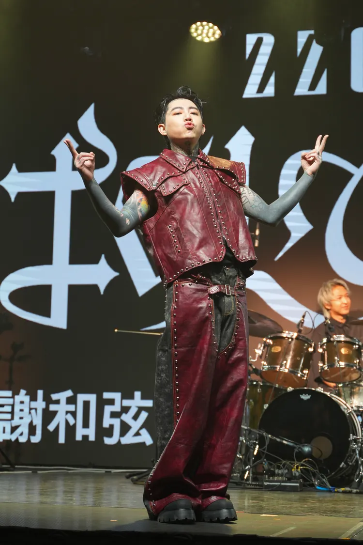 謝和弦今為演唱會彩排。彭欣偉攝