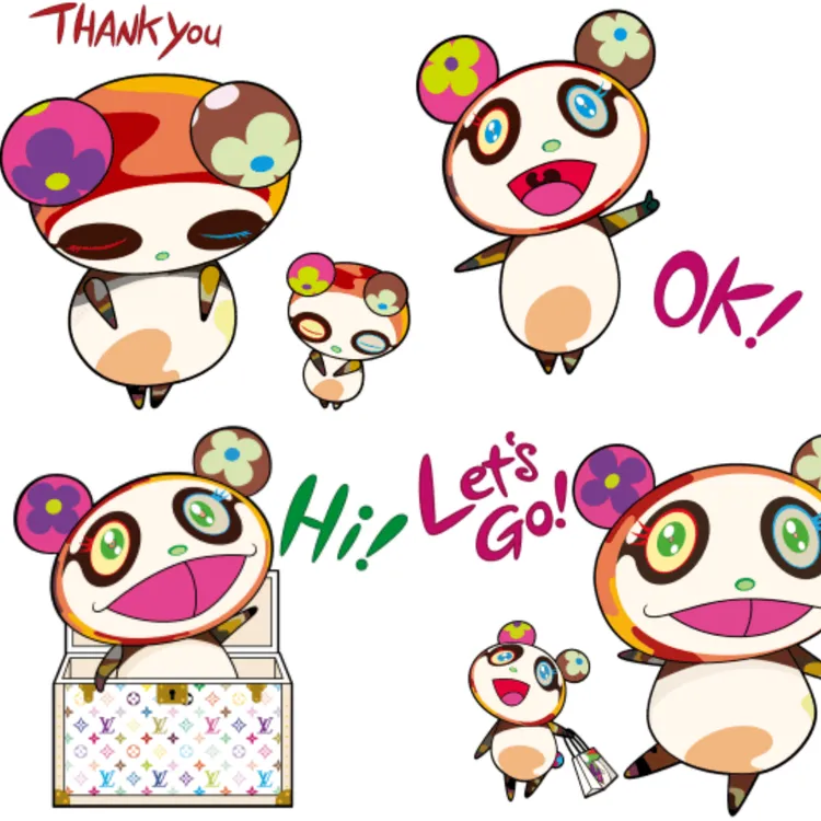 路易威登 x 村上隆藝術聯名限定貼圖。品牌提供