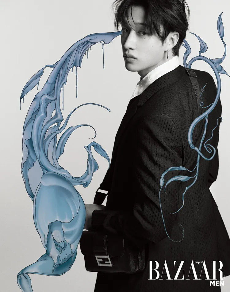 方燦拍攝《Harper’s BAZAAR Men》封面。《Harper’s BAZAAR》國際中文版提供