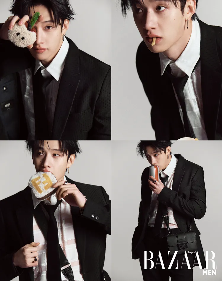 方燦拍攝《Harper’s BAZAAR Men》封面。《Harper’s BAZAAR》國際中文版提供