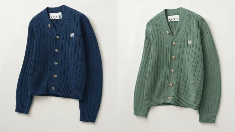 SATUR針織外套，各4760元。品牌提供