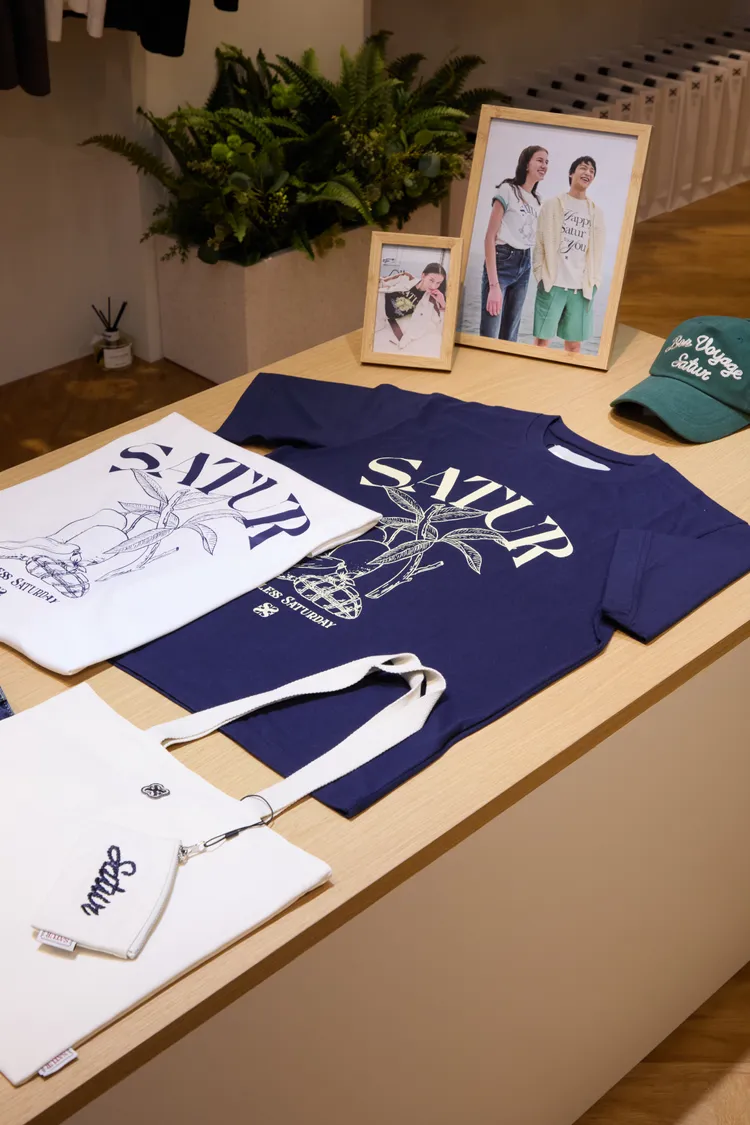SATUR打造台灣限定的芒果圖騰T。品牌提供