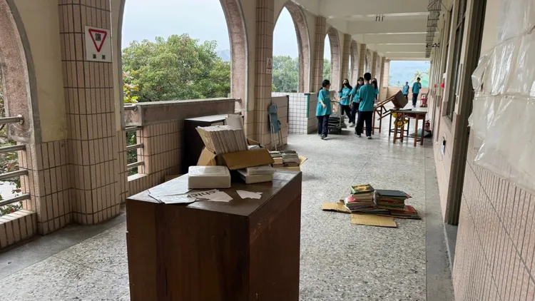 臺南市受災損學校全面完成整備，圖為楠西國小。市府提供