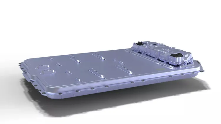 在電池設計上，BMW這次選擇了圓柱形電池，並採用模組直入式設計，這樣的做法不僅降低了重量，還提高了車輛的結構剛性。原廠照片