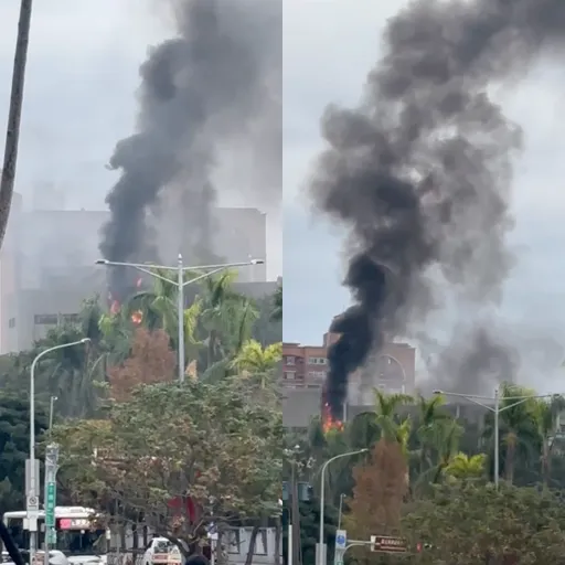 北市陽明高中實驗室起火 烈焰沖天!科教館都看得到