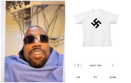 沒救了!肯爺帶老婆公開露三點還不夠 現在賣納粹T逼馬斯克出手